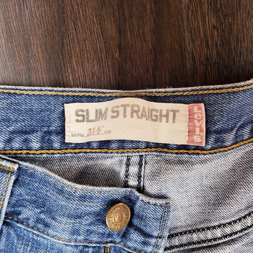 Vintage 514 Jeans Men's Size 32x32 Blue Slim Straight Y2K